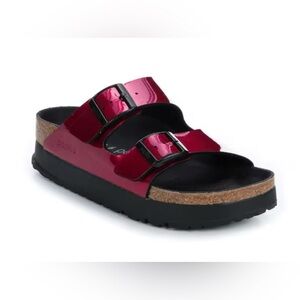 Papillio by Birkenstock Platform Arizona Metallic Magenta